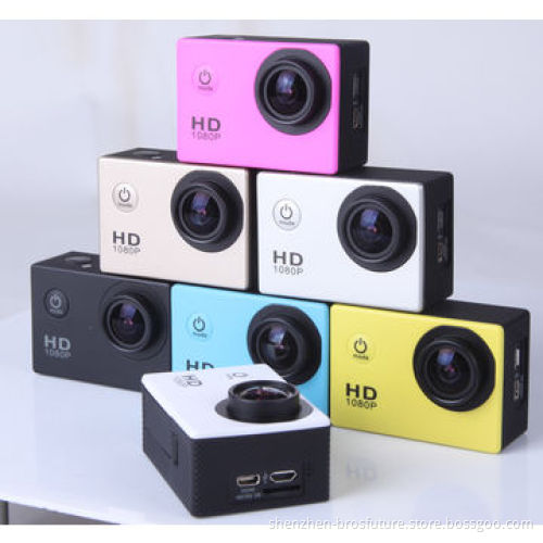 Helmet WiFi Mini Camcorders, FHD1080P at 30fps 1.5" LCD Screen, Waterproof, 60m